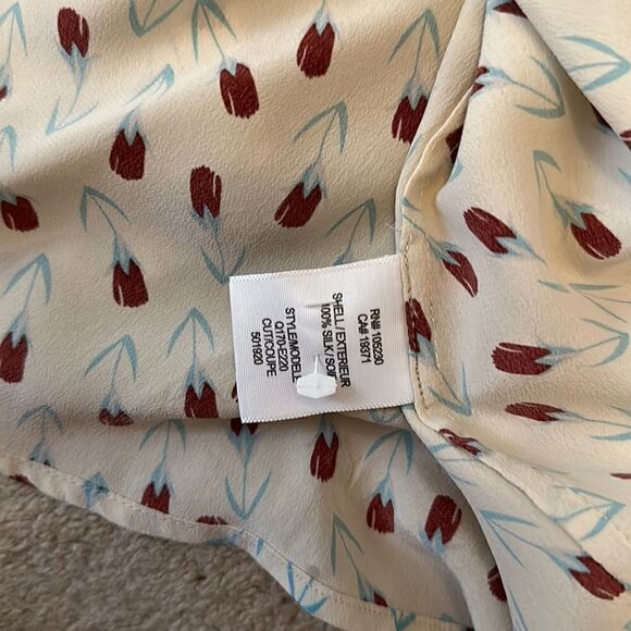 Equipment Floral Sleeveless Blouse Small NEW - Picture 3 of 5